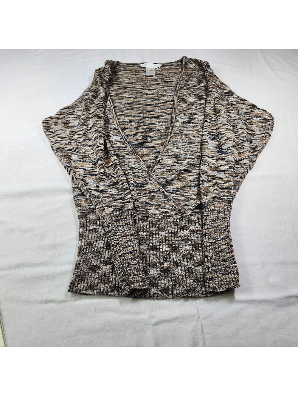 White House Black Market Long Sleeve Pullover Wraparound Sweater
